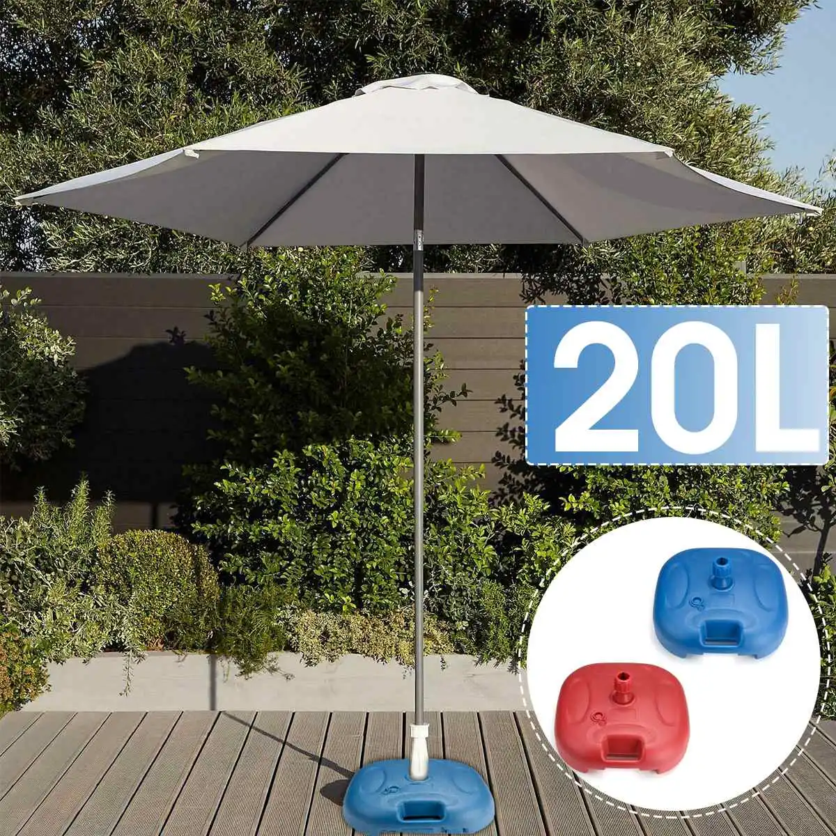 plastic outdoor umbrella stand