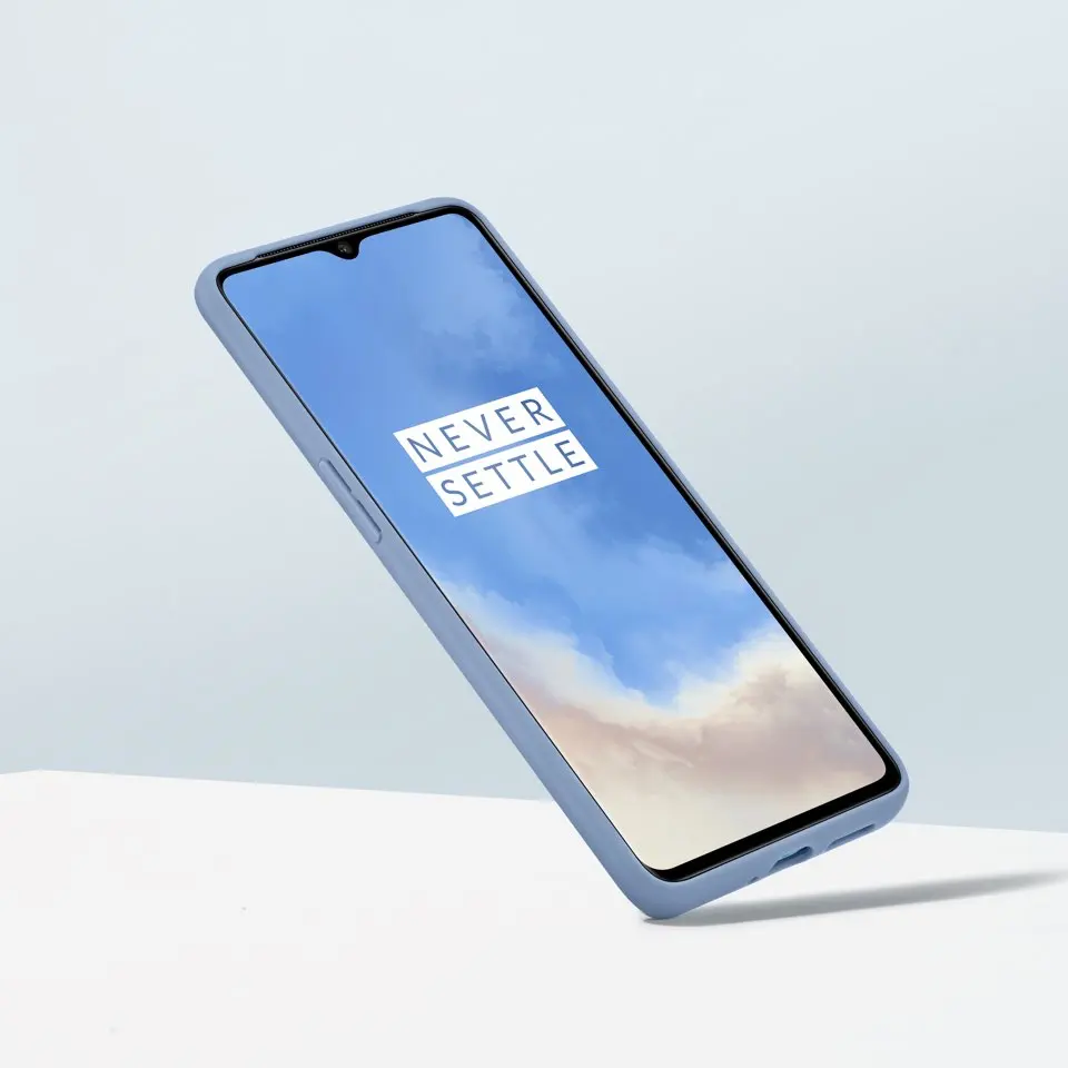 Официальный для OnePlus 7T Подушка бампер Прозрачный задний чехол противоударный