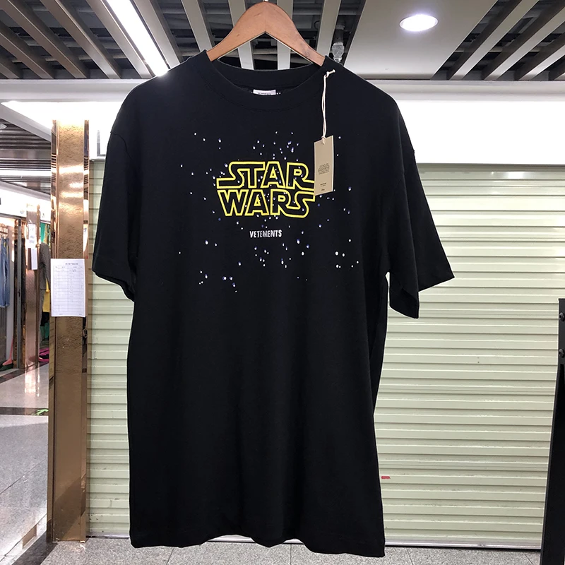 Футболка с 3D-принтом Vetements STARWARS для мужчин и женщин Высококачественная