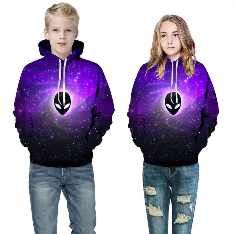 

Child Unicorn Hoodie Blue Eyelash Print Cute Girls Hoodies Kids Sweatshirt Spring Autumn Long Sleeve Pullover Hooded