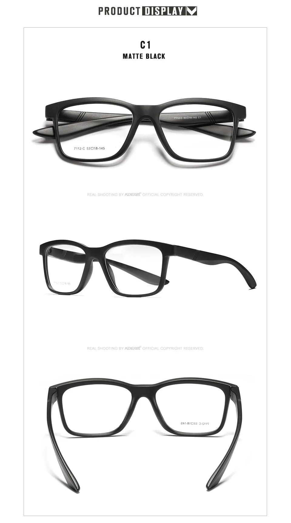 Zerosun TR90 Eyeglasses Frame Men Women Sports Glasses Man Brand Quality Light Spectacles for Prescription Myopia Diopter Lens