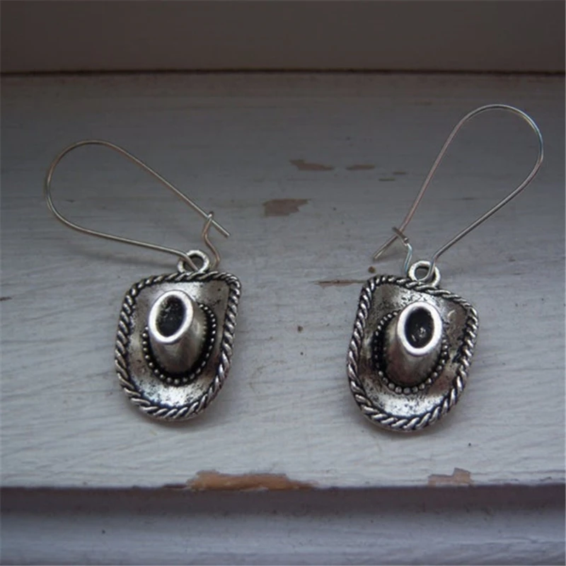 

Cowboy Hat Earrings - Cowgirl Earrings - Hat Earrings - Cool Woman Earrings - Handmade Earrings