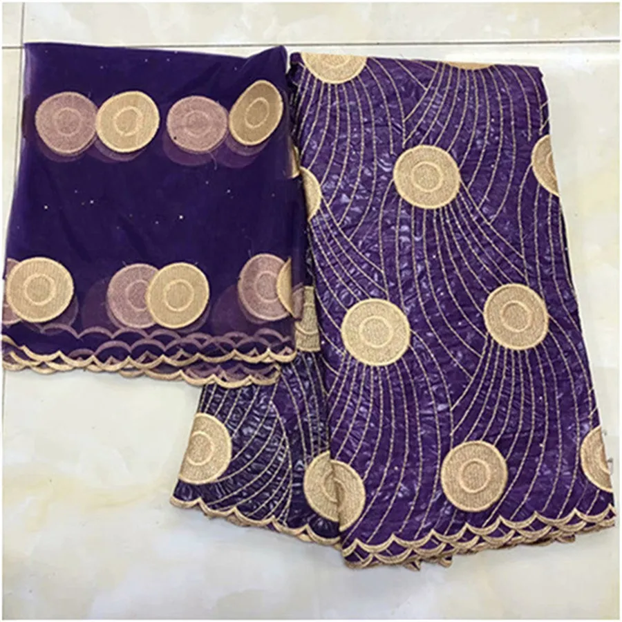 Getzner дизайн в африканском стиле фут ткань Африканская bazin Lace с вышивкой и камнями парча в Гвинейском стиле