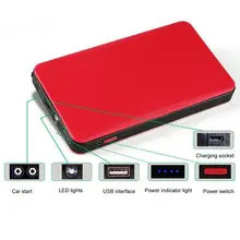 7800 мАч аварийное автомобильное пусковое устройство 4-USB зарядное устройство с молотком BB