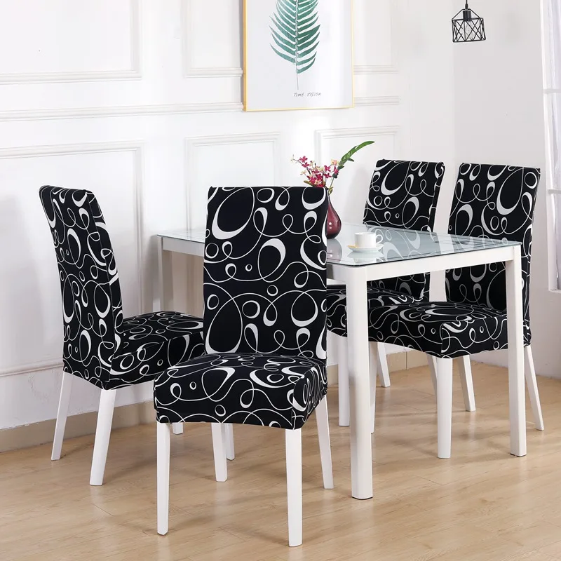 Black Stripe chair covers