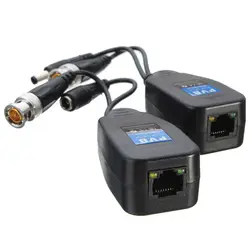 10 пар в комплекте; CCTV для коаксиального кабеля, байонетный коннектор видео Мощность балун трансивер для CAT5e 6 RJ45 разъем GV99