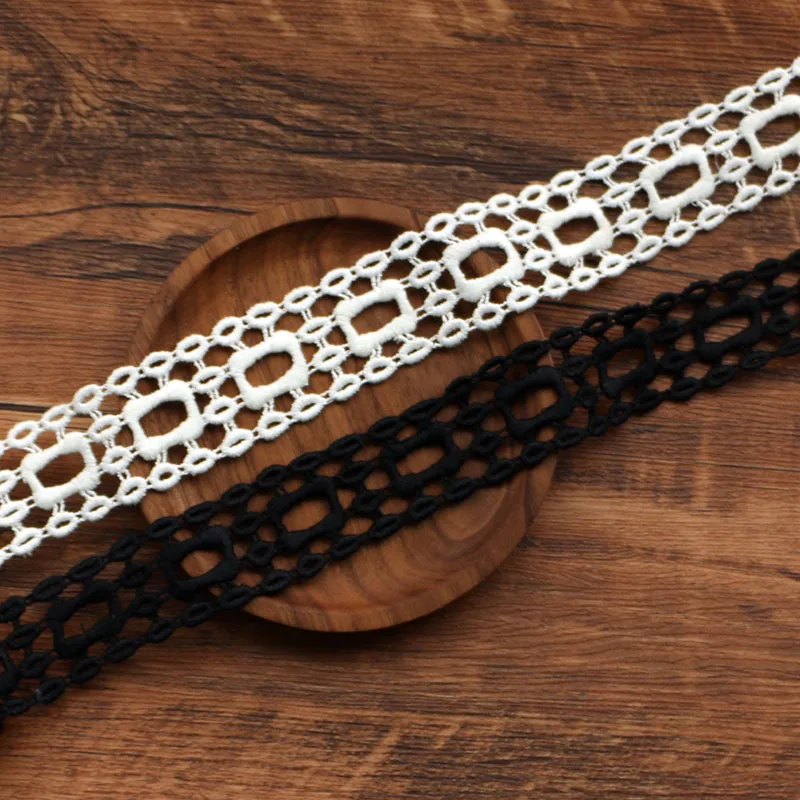 1 ярд цвета слоновой кости полиэстер цветок ткань ручной работы с вышивкой