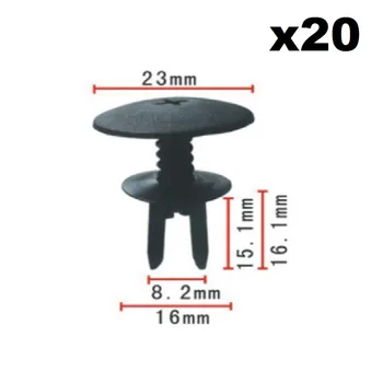 

20x Fastener Clip For Volkswagen Mk3 III Golf FORJetta Passat A3 Vento Skoda Octavia Rain Tray Trim Plastic rivet 1H0819055C01C