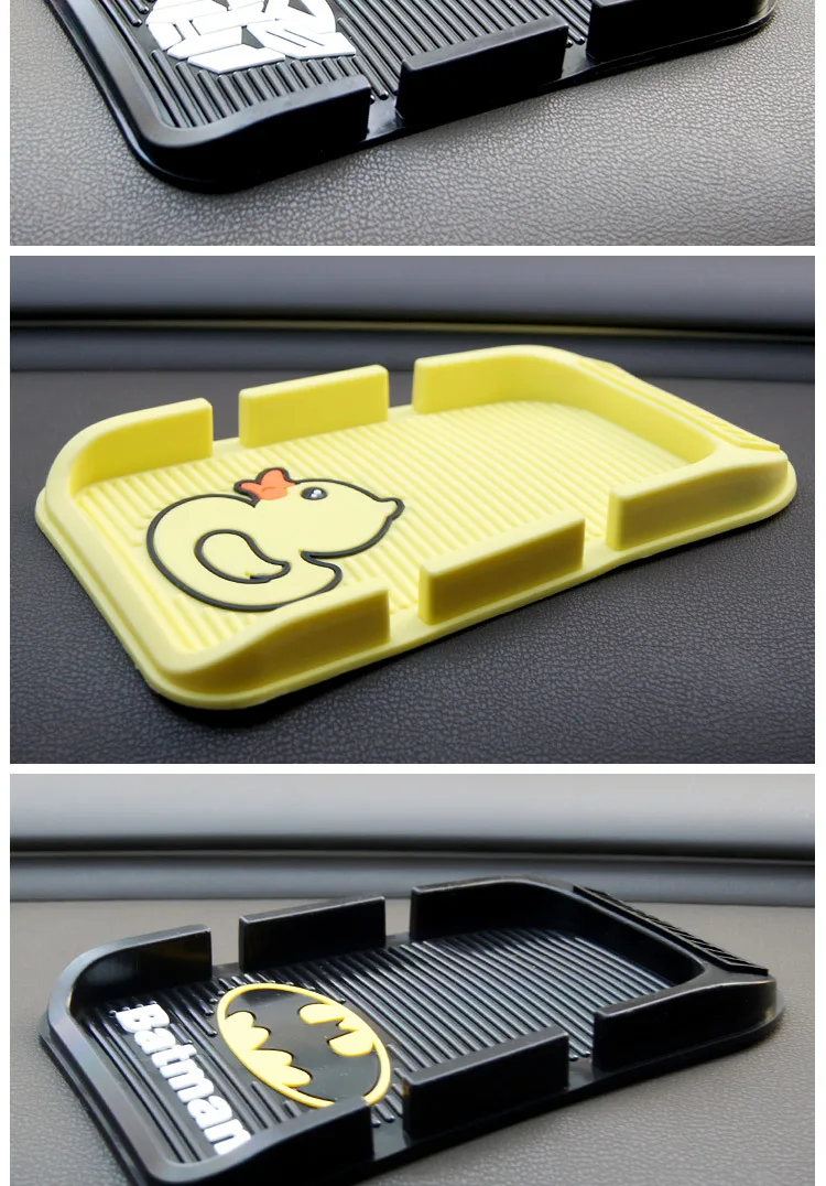 Double Cassette Digital Number Car Magic Pad Anti-Slip Mat Parking Card Navigation Card Slot Storage Interior Accessories