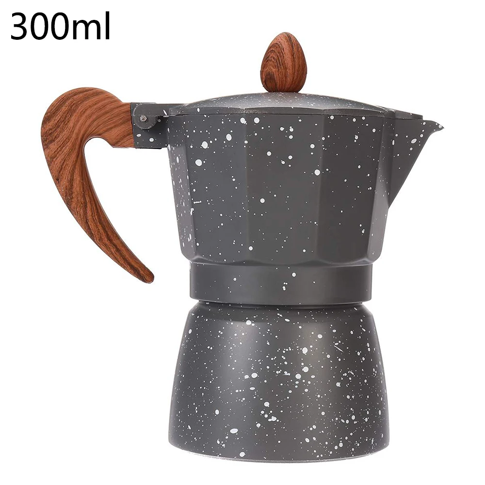 N&S AMOCWJ - Cafetera de aluminio 3 hecha en Italia, cafetera de café  expreso para estufa, cafetera cubana blanca, cafetera para estufa, cafetera