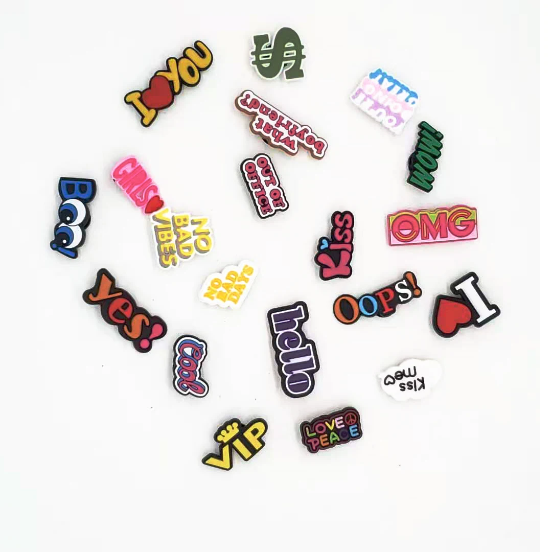 Jibz-20 tipos de Charms con de dibujos animados zapatos, accesorios para croc, diseñador de zapatos para regalos de fiesta para - AliExpress