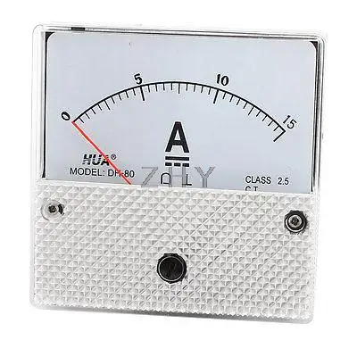 

DH-80 Model Panel Current Gauge Analog Meter Ammeter DC 0-15A