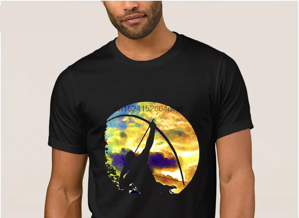 

The new men t shirt longbow archery and zodiac icon by patjila t-shirt mens Summer Style Outfit men tshirt Unisex Tee tops