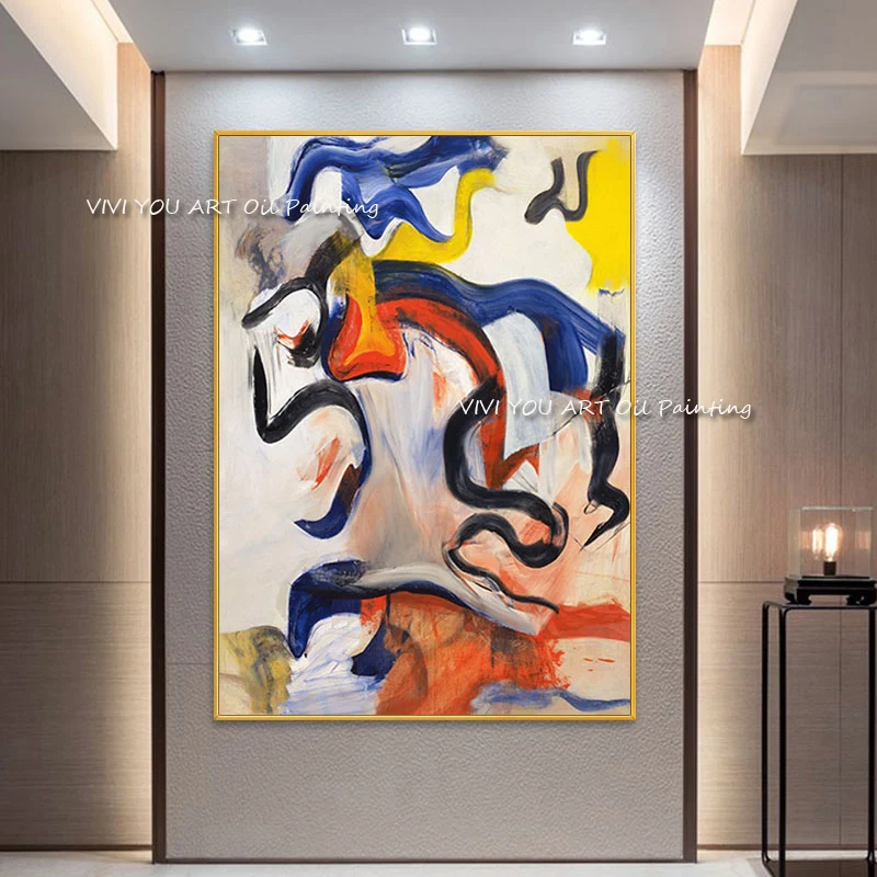 

The Best 100% Handmade New Large Original Abstract Modern Thick Oil Painting On Canvas Handpainted Textured Wall Art For Office