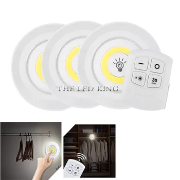 

Cabinet Light Wireless Dimmable Touch Sensor Dual Color LED Night Lamps Battery Power Remote Control Suitable for Kitchen Stair