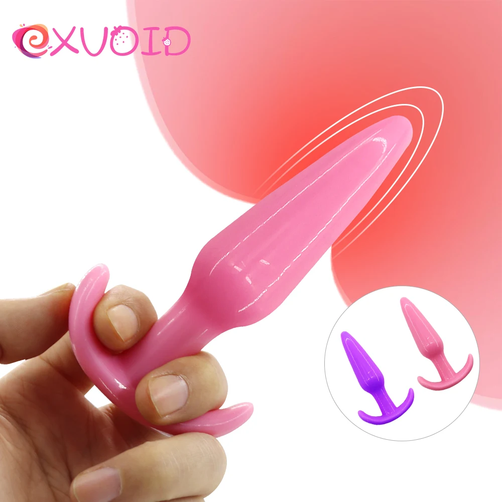 Силиконовый фаллоимитатор EXVOID анальная пробка с бусинами желейные анальные