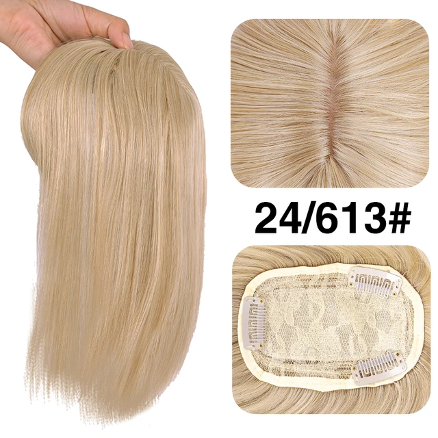 Synthetic New Woman Hair Clip In Hair Pieces With Bangs For Women Cover Thinning Hair and White Hair Hairpiece Synthetic On Hair 24 613
