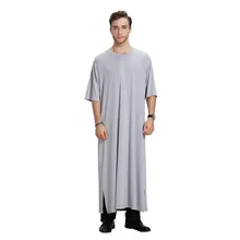Мусульманская Аравия Средний Восток мужские халаты круглый вырез для мужчин платье с рукавом три четверти