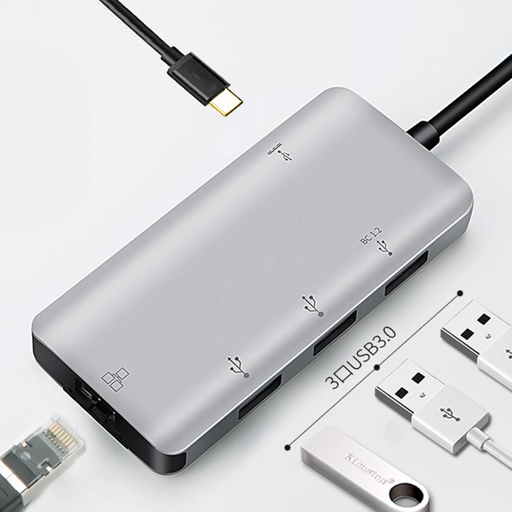 USB C HUB RJ45 network adapter USB C Type C to RJ45 USB 3.0 PD charging for apple  macbook pro air Macbook M1 USB adapter|USB Hubs| - AliExpress