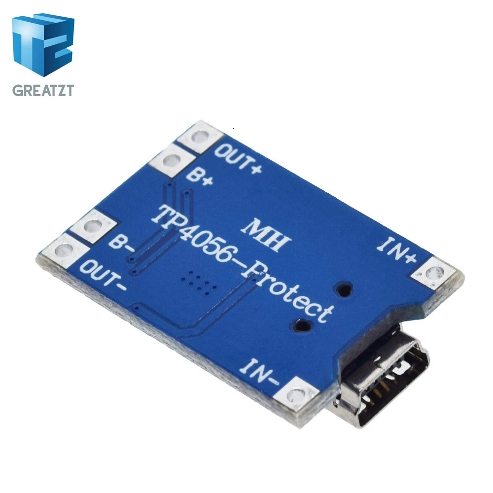 GREATZT 1 шт. 5 В робот 1A Micro USB 18650 литиевая Батарея зарядки доска Зарядное устройство Модуль + защита двойной функции TP4056