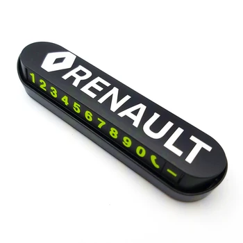 

Luminous Car Temporary Parking Card Sticker Phone Number Card Plate For Renault Megane 2 Duster Logan Captur Clio Laguna 3