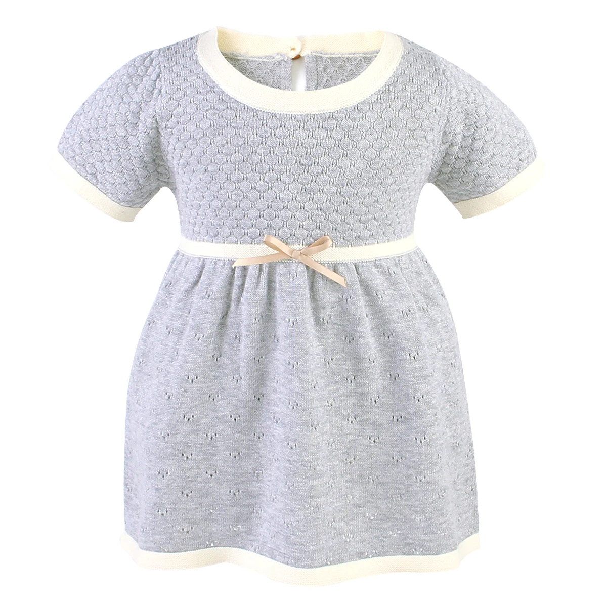 Рождественские Платья для новорожденных девочек; вязаный хлопковый свитер; теплое платье «кроше»; Осенняя Милая одежда; От 3 месяцев до 3 лет для девочек