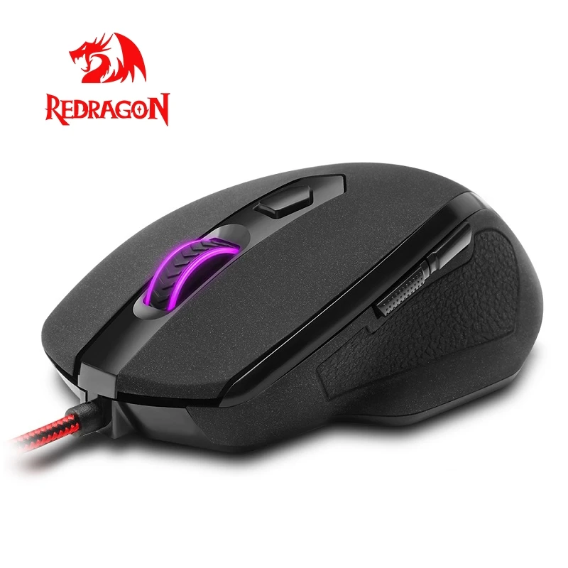 Игровая проводная мышь Redragon TIGER M709 USB 10000 точек/дюйм 7 кнопок эргономичный дизайн