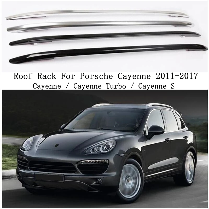 

For Porsche Cayenne Turbo S 2011-2017 Roof Rack Luggage Racks Bar Rail Carrier Top High Quality Aluminum Alloy Auto Accessories