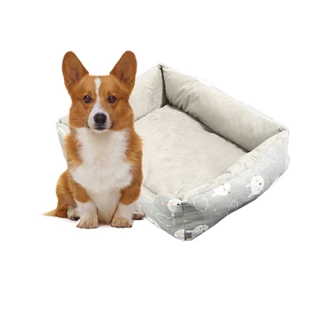 

Dog Bed Mat House Pad Warm Winter Pet House Nest Dog Stripe Bed With Kennel For Small Medium Large Dogs Plush Cozy Nest