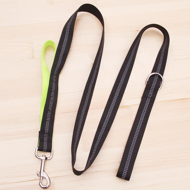 

Multifunctional Large Dog Leash Double handle pet Lead Reflective Traction rope 2 Handles big Dog Leashes
