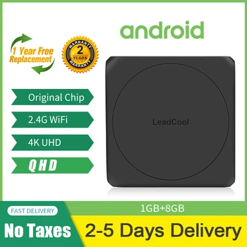 

Leadcool W Android 9.0 TV Smart Set Top Box Amlogic S905W Quad Core 4K QHD Media Player 1G 8G 2.4G Wifi H.265 PK X96mini TV Box