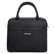 

Winmax Brand Women Men Thermal Insulation Lunch Bags for Male Portable Picnic Mine Coole Bag Breakfast Food Fresh Keep LunchBag