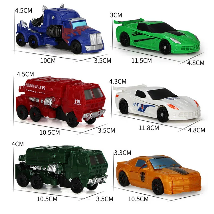 JinJiang трансформационная игрушка мини-автомобиль робот ручная трансформационная Модель Детская развивающая игрушка