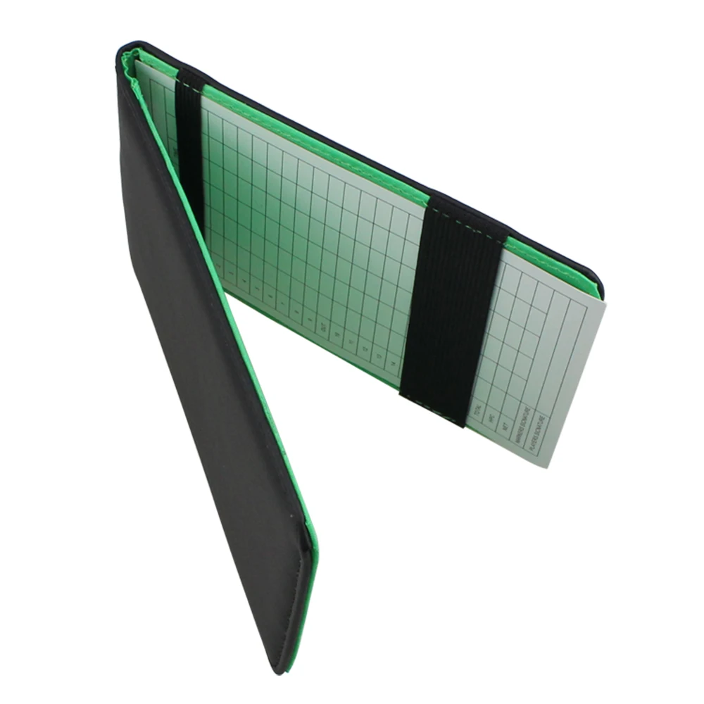 PU Leather Golf Scorecard Holder Score Card Notebook Accessories 4