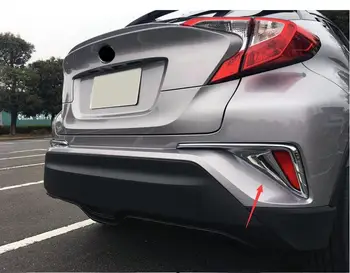 

ABS Chrome Rear Fog Light Protect Cover Trims 1PC For Toyota C-HR C HR 2016 2017 car accessories