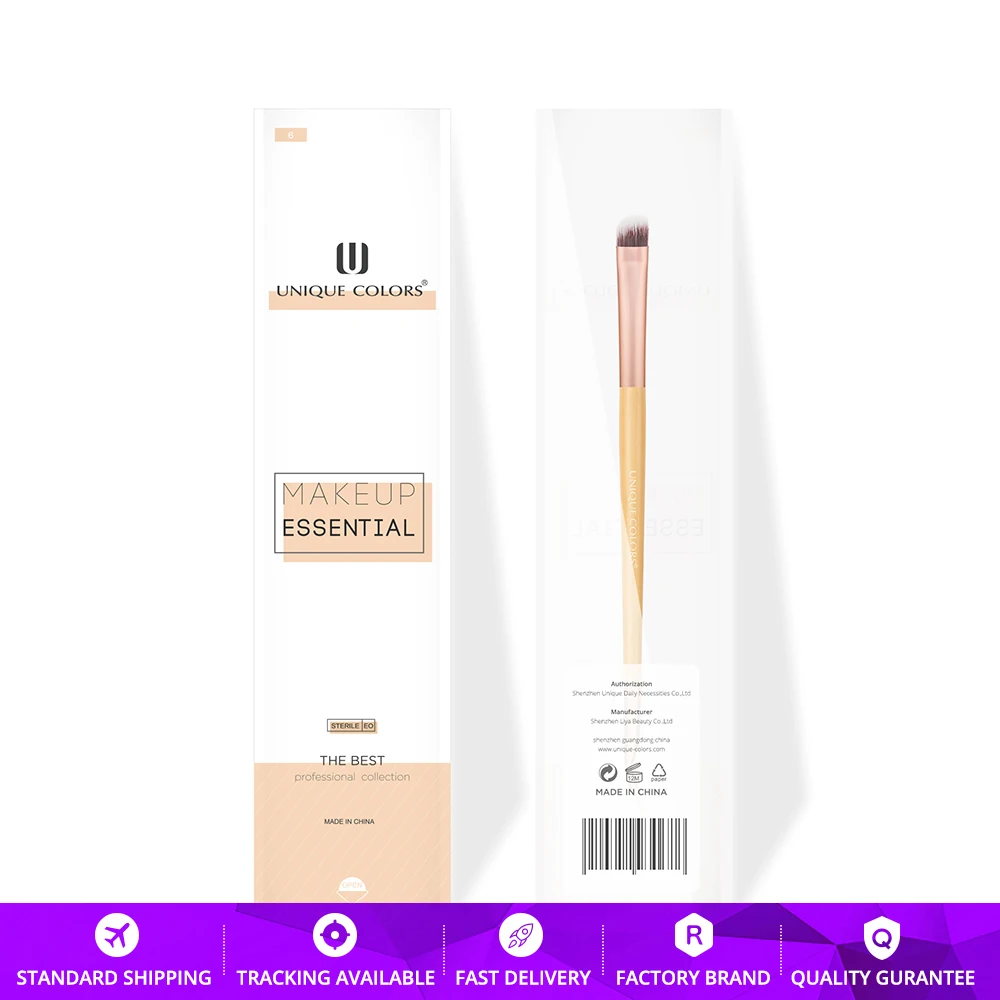 Y103 Angled eyeshadow and Eye liner Brush Bamboo Handle Rose Gold Classical Makeup Multifunction Essential Travel Brushes |