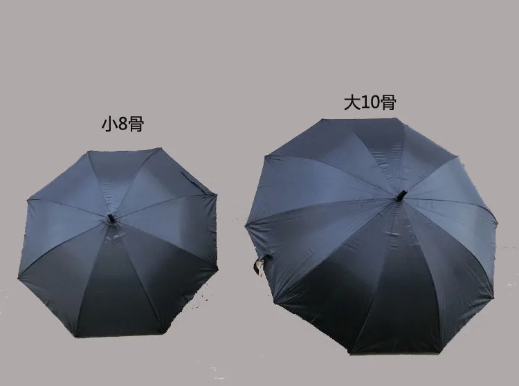 

Tomb-Sweeping Day for the Black And White with Pattern Long Umbrella Ceremonial Occasions for the Pure Black Umbrella of Things