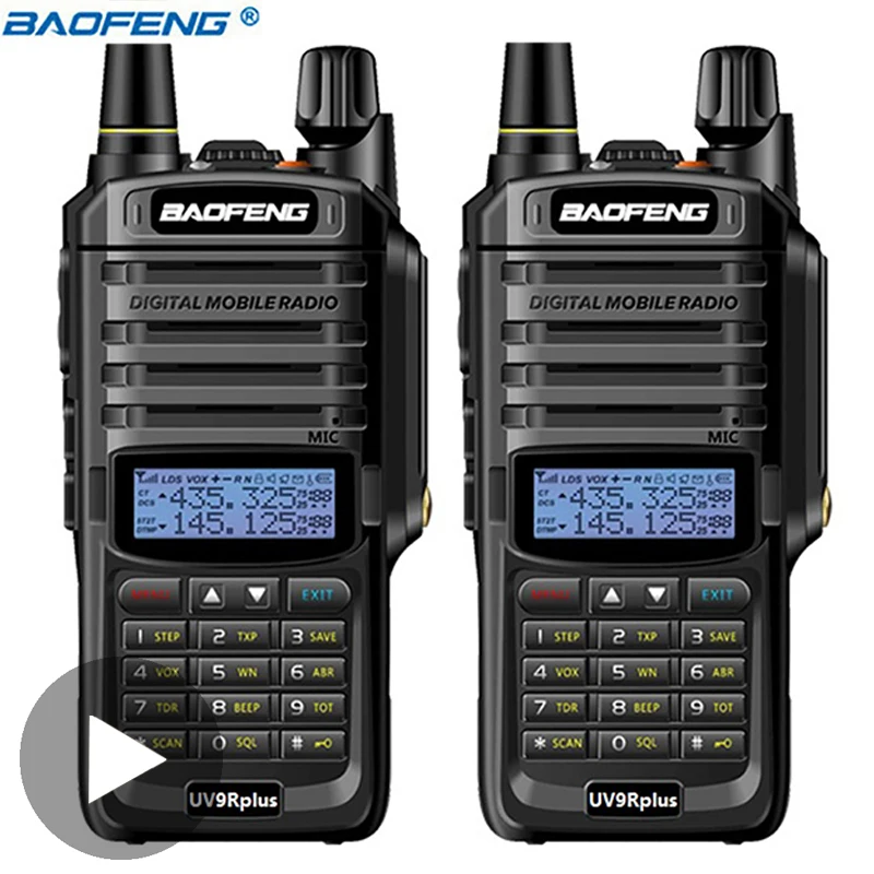 baofeng uv 9r plus для комплект рация 2 шт 10 км Вт cb водонепроницаемая автомобильная