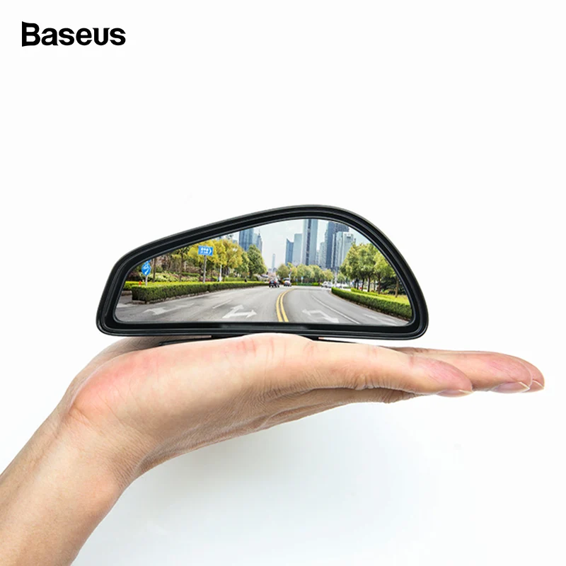 2pcs Universal 360°Car Auto Wide Angle Rear Side Mirror View Blind Spot Snap Way