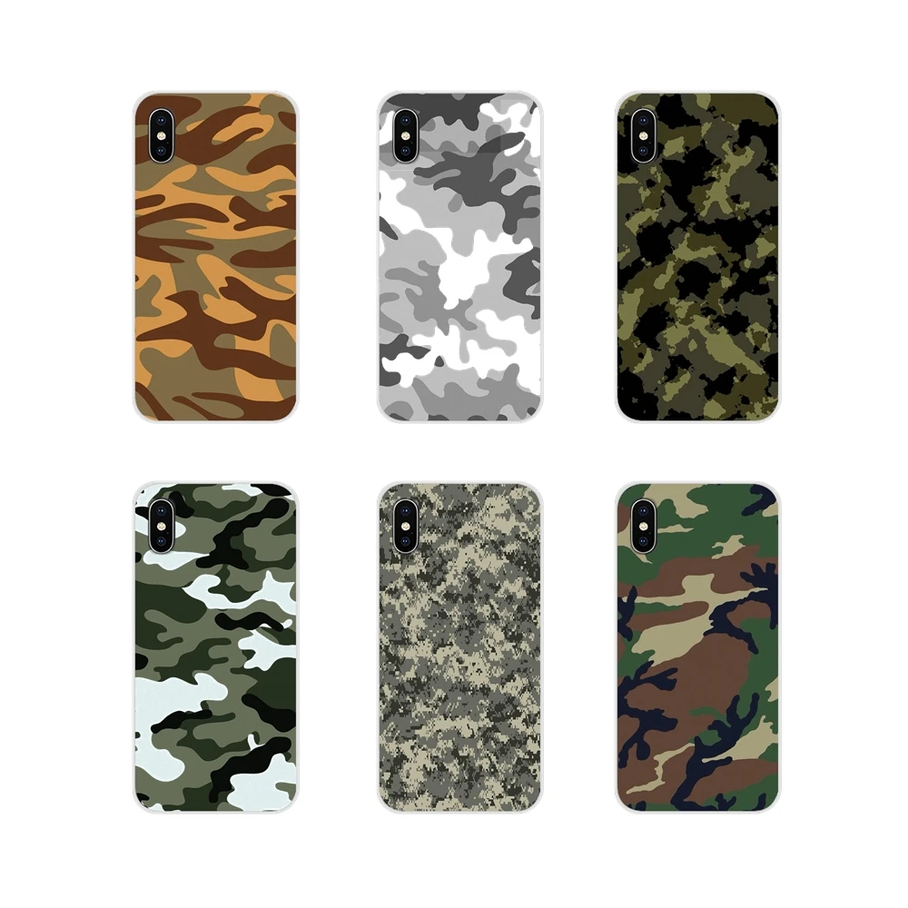 Camouflage Camo Army Desert For Apple iPhone X XR XS 11Pro MAX 4S 5S 5C SE 6S 7 8 Plus ipod touch 5 6 Silicone Phone Cases Cover | Мобильные