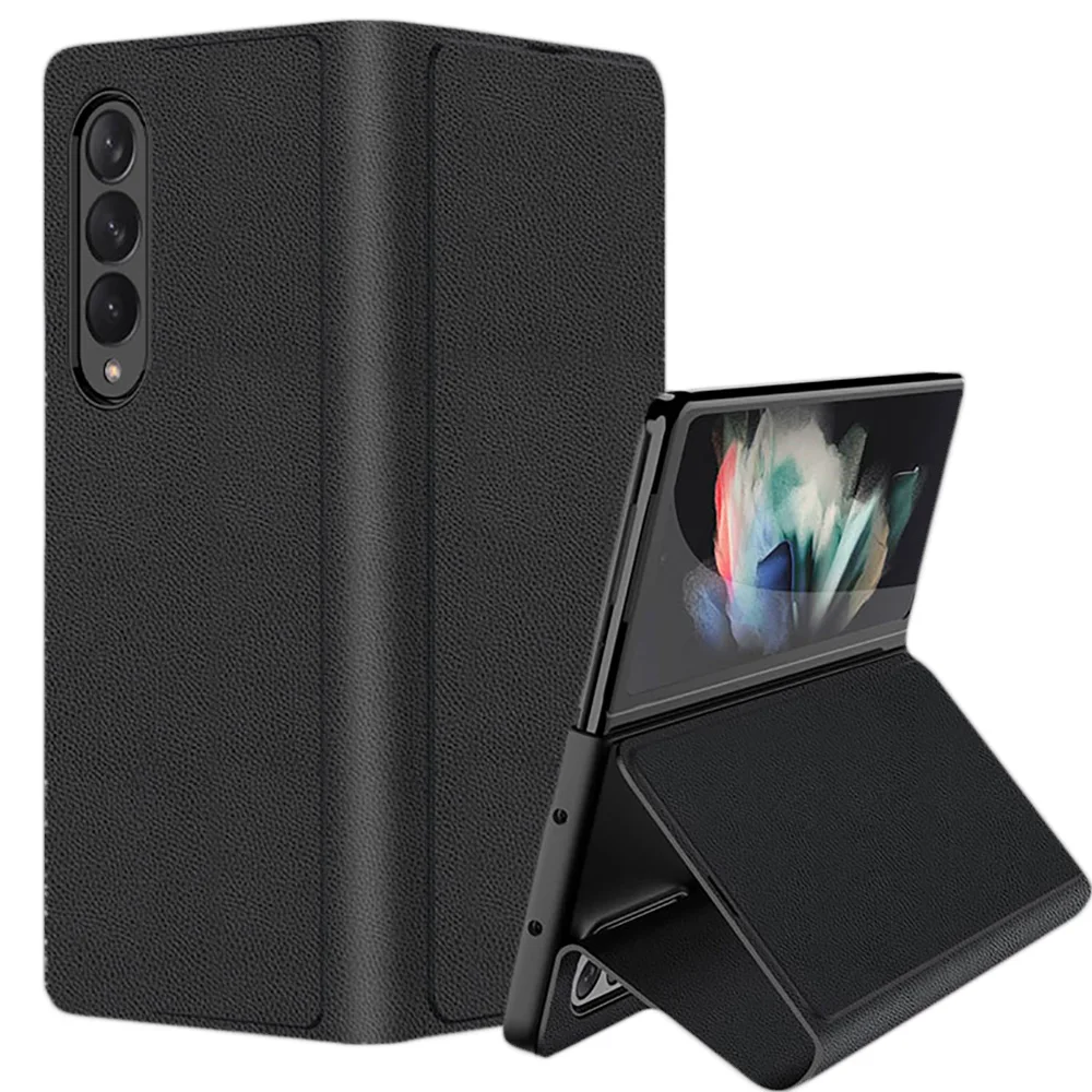 

for Samsung Galaxy Z Fold 3 Case All Round Protection Flip Magnetic Leather with Wireless Charging Cover for Galaxy Z Fold 3
