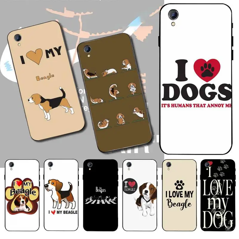 Чехол для Vivo Y91c Y17 Y51 Y67 Y55 Y93 Y81S Y19 Y7S HPCHCJHM I love my собаки Бигль чехол телефона |