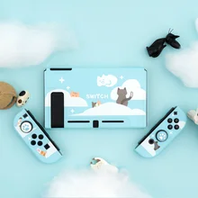 

GeekShare Nintendo Switch Case Nebula Cat Cartoon Cute Clouds Fairy League Soft TPU Cover Back Grip Shell For Nintendo Switch