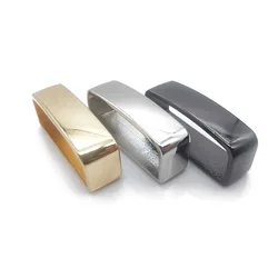40mm forma d quadrado cinto cinta laço anel fivela de bronze cinto keeper para artesanato de couro saco cinta fivela para homem ouro prata preto