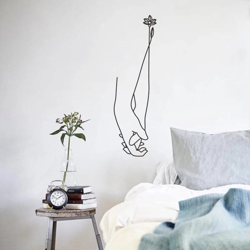 Две руки бумажные настенные наклейки Ins домашний декор | Дом и сад