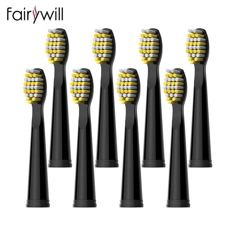 Fairywill Tête De Brosse À Dents Électrique Têtes de Brosse À Dents Sonique Remplaçable Soies Souples pour FW-507 FW-508 FW-917 FW-959 FW-551