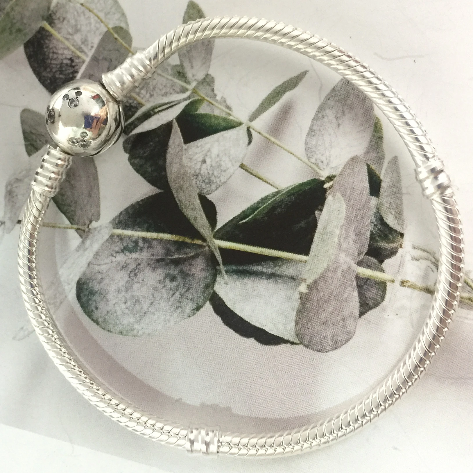 925 пробы Серебряный Классический мгновенный сверкающий крыса змея браслет цепочка женский шарм DIY браслет