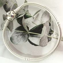 925 пробы Серебряный Классический мгновенный сверкающий крыса змея браслет цепочка женский шарм DIY браслет