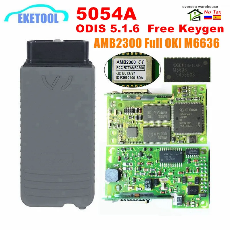 5054A ODIS V5.1.6 свободный генератор ключей оригинальный AMB2300 Bluetooth OKI полный чип с