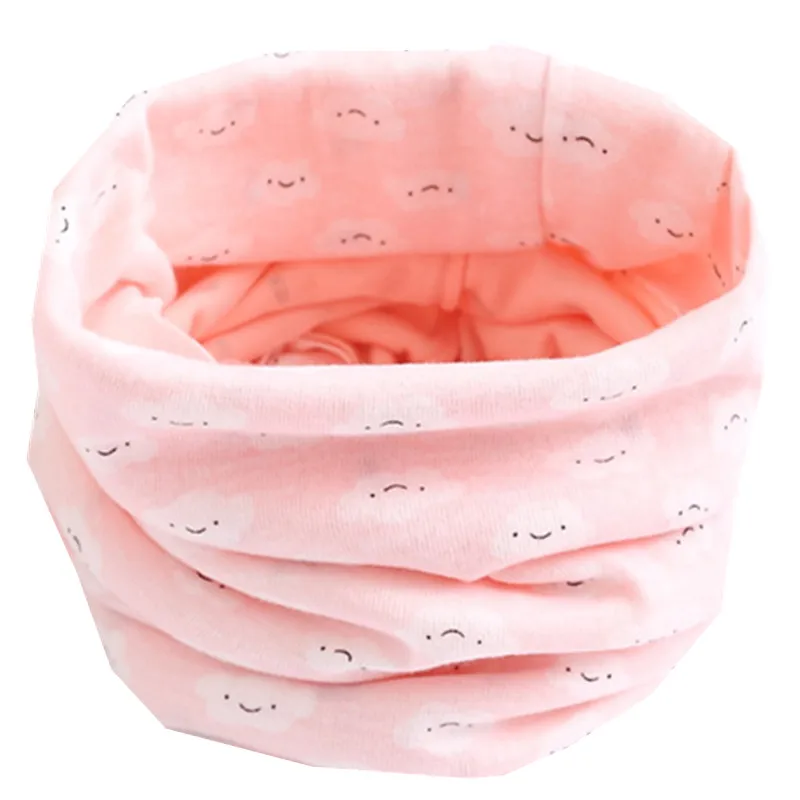 cloudy pink Осенняя одежда для девочек шарф детский шейный шарф для девочек, для мальчиков-хомут с круглым воротником для мальчиков и девочек шарф ребенка воротник из мультфильмов детские теплые хлопковые волшебный шейный платок - Цвет: cloudy pink